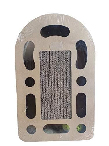 Dog Trust Jumbo Size Scratching Board/Scratch Pad Cum Healthy Toy with Catnip for Cat/Kitten/Puppy