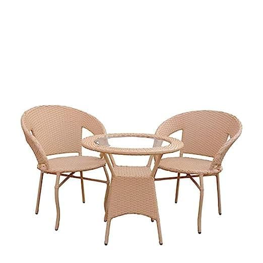 CLASE FURNITURE Furniture Garden Patio Seating Set 2 Chairs and 1Table Set Balcony Furniture Coffee Table Set
