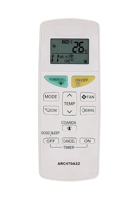 Original Universal Ac Remote Compatible for Daikin Inverter Split AC Remote Dew Clean 1 Ton 1.5 Ton 2 Ton 3 Star 4 Star 5 Star,