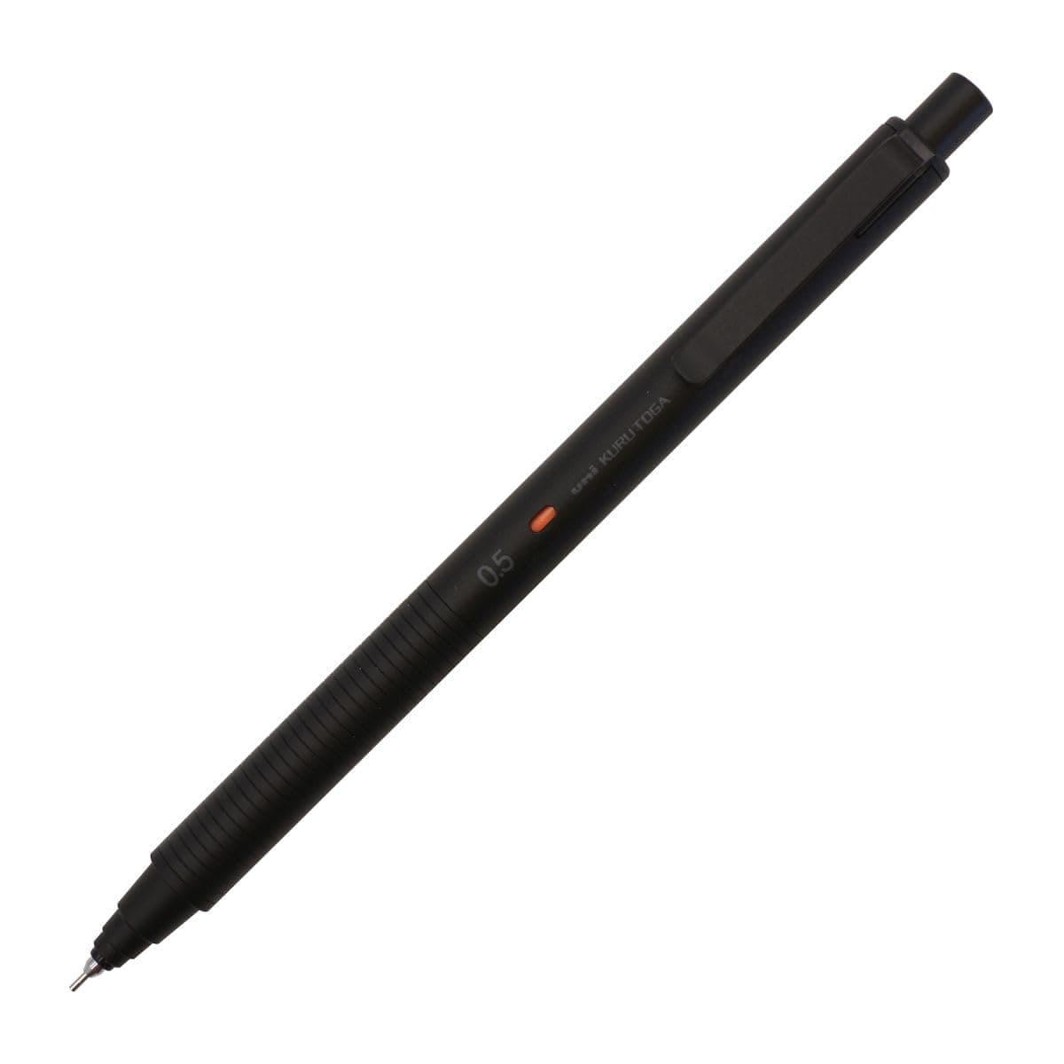 Uni Kuru Toga Metal Mechanical Pencil, Auto Lead Rotation, 0.5mm Fine Point, All-Metal Body, Nocturne Black, M5KH1P.24