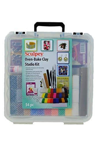 Sculpey Oven bake clay studio kit, 54pc by Sculpey