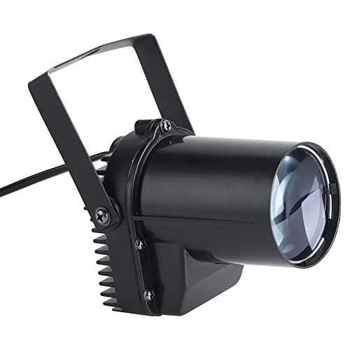 LED Stage Light, 12W LED Beam Spotlight Party Stage Disco Pub Festival Effect Pinspot Lights for Party Disco Clubs KTV Pub Show Wedding DJ Stage Light, US Plug 110V