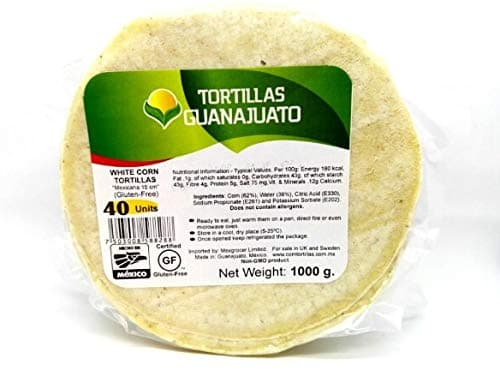 White Corn Tortillas 1kg (40 Units)