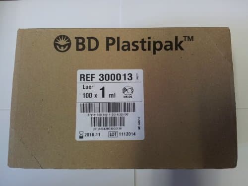 1ML PLASTIPAK BX 100