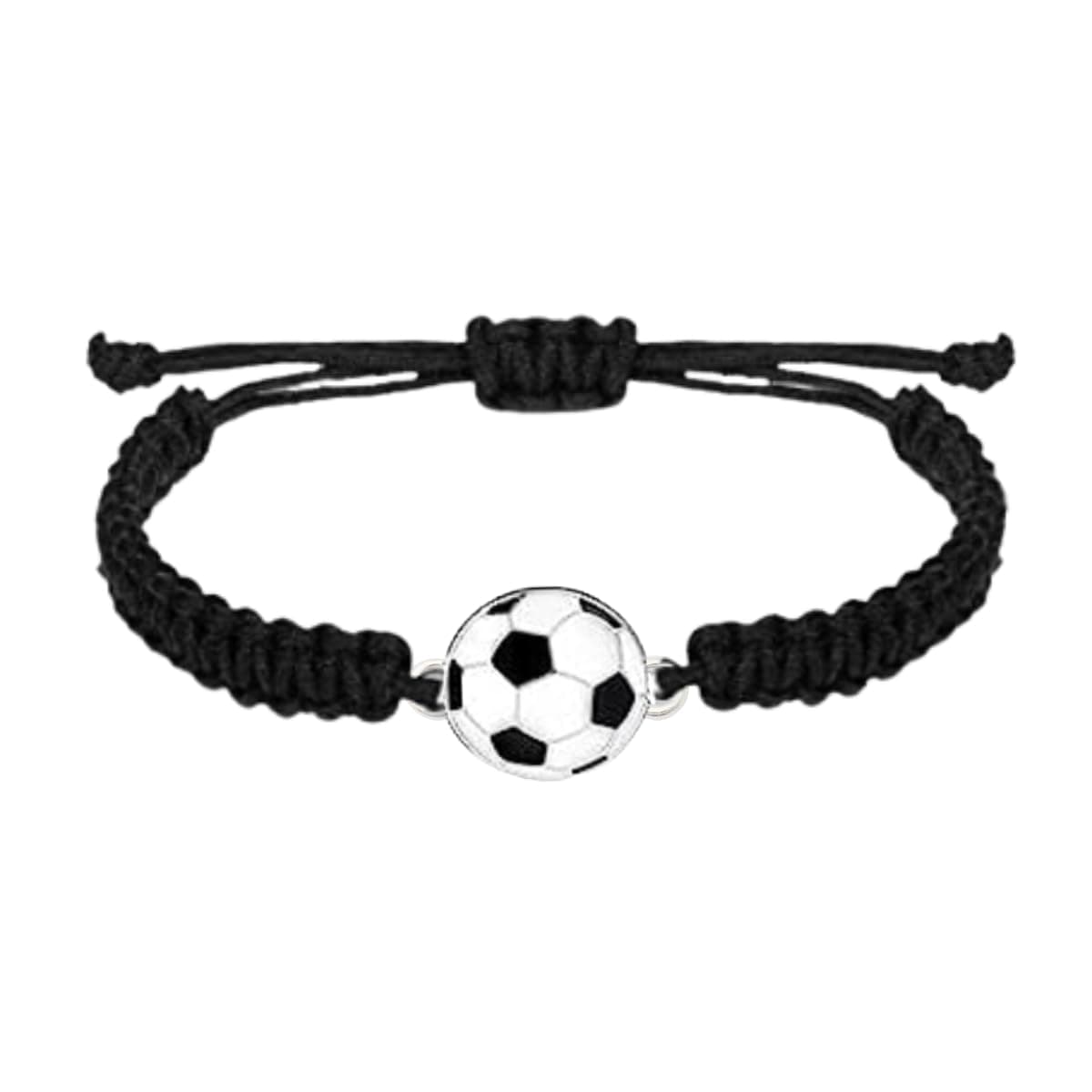 Soccer Bracelet, Soccer Jewelry, Adjustable Unisex Soccer Paracord Bracelets - Soccer Gift