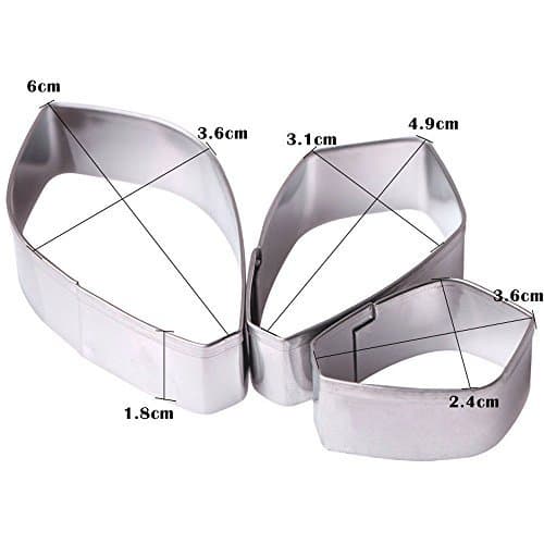 Deezean 3pcs/set DIY Pastry Cookie 3D Flower Mould Baking Tool Fondant Sugarcraft Gardenia Cake Mold