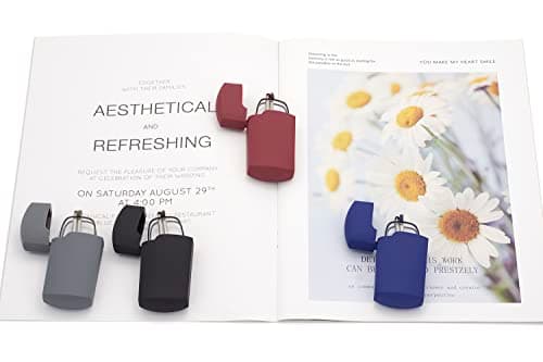 HIGHLIKE Hard Cases Folding Reading Glasses, Pocket Wallet Purse Compact Spring Hinge Readers, Transparent Clear Lens