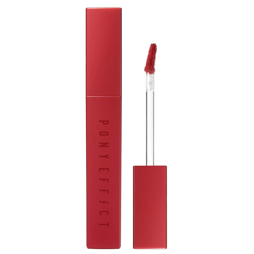 PONY EFFECT Powder Touch Lip Color 1.3oz | 002 Dream It | 8 Colors Lip Stain, Long-lasting, High Pigmentation, Silky Texture | Korean Beauty, K-beauty, makeup, cosmetics, Korean velvet lipstick