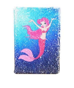 Sequin Notebook - Mermaid Reversible Sequin Journal – Magic Travel Journal Notebook Gift for Adults and Kids (Mermaid)