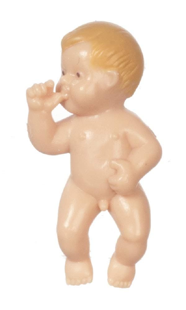 Figurine Bébé Allongé Miniature Accessoires Maison Poupées 06L