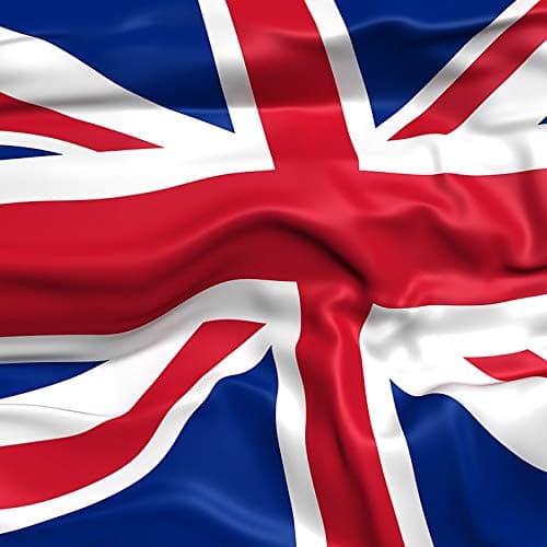 HZ Graphics KRW Waving British Flag Vinyl Decal Wall Laptop Bumper Sticker 5"