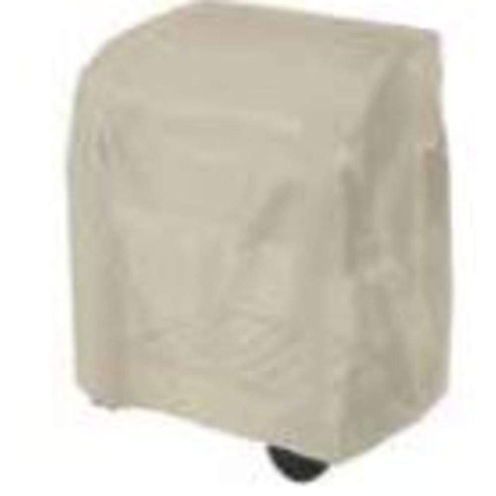 tepro Universal Barbecue Trolley Cover Small Weatherproof Water Resistant UV Protection Heavy Duty Polyethylene 41" x 19" x 40" Beige