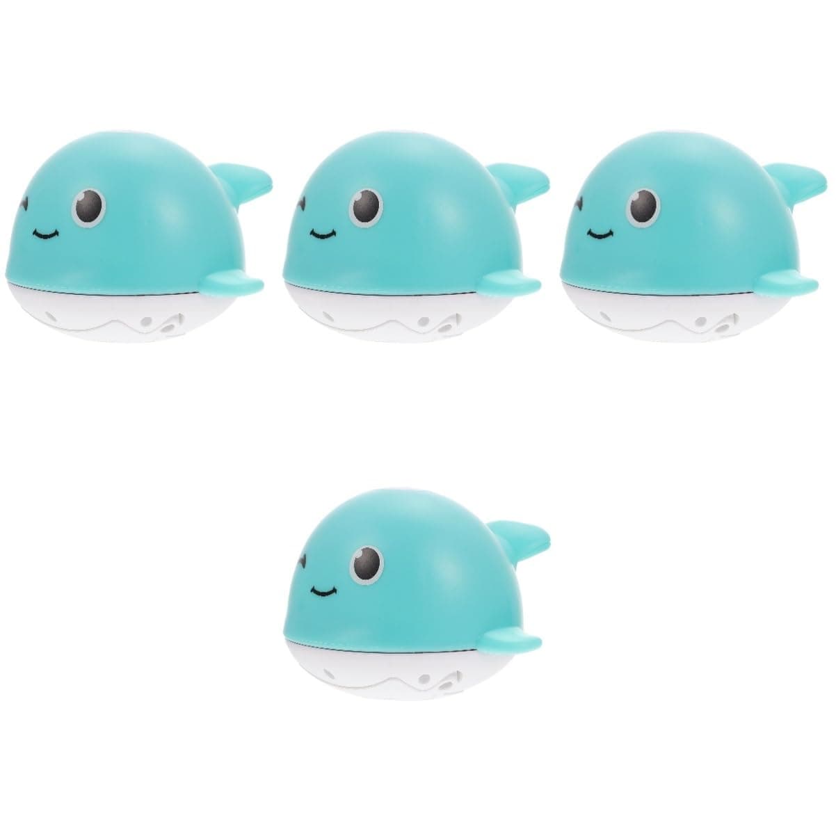 UPKOCH 4 Pcs Spouting Whale Children s Bath Toys Bath Toys for Bath Time Toy Shower Toys Animal Spray Water Toy Bathtub Toy Tub Floating Toys Girl Toys Blue Plastic