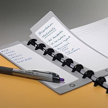 Staples Arc System Task Pads, White and Gray, 2-1/2” x 7-1/2”, 150 sheets