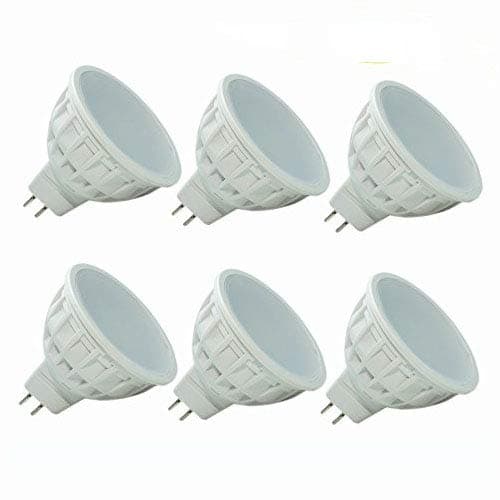 (6 Packs) MR16 Gu5.3 LED Bulbs,5W LED Bulb Equivalent 35W-50W Halogen Light,Recessed Lighting, Spotlight,Not Dimmable RA85,AC/DC12V 450LM,120 Degree Beam Angle,2700K Warm White.