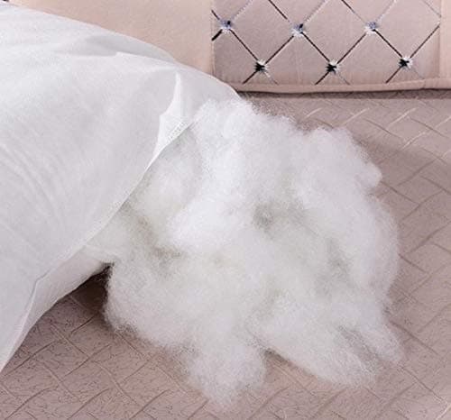 KINGZONE® White Soft Racron Polyester Conjugate Microfiber Synthetic Cotton Filling for Cushion, Pillow, Teddy Bear, Toy Stuffing 500 GMS