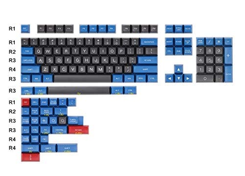 MAXKEY B&G SA keycap Doubleshot ABS 137 Keys for Cherry mx Mechanical Keyboard