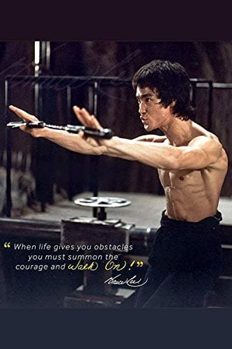 Bruce Lee (Quotes) Burning Desire Poster 12 x 18 ”