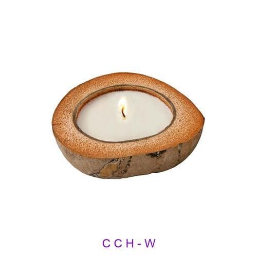 Floating Coconut Shell Natural Coconut Scented Candle/holder Wedding Hawaiian Luau Party Handmade From Thailand