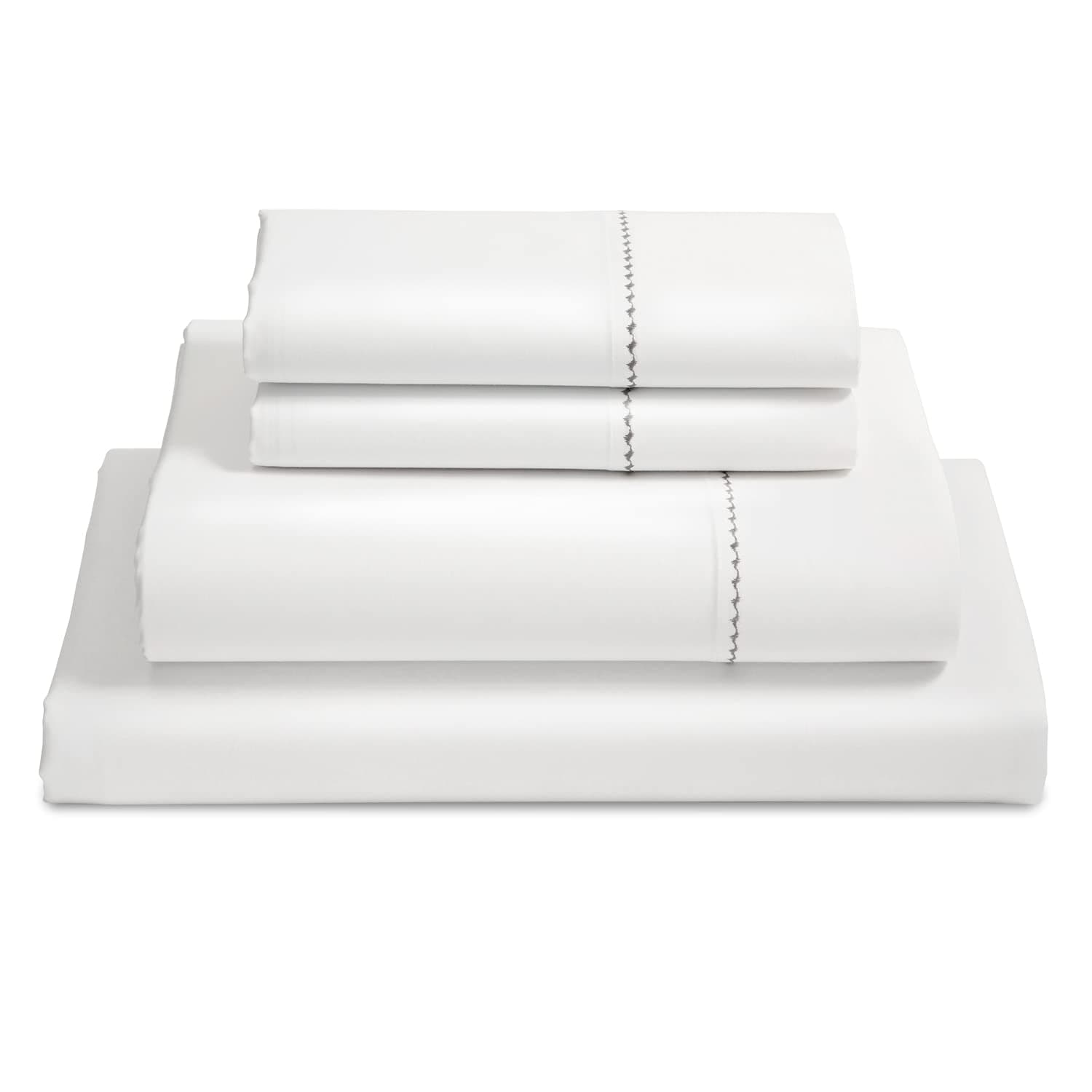 Bedsure Egyptian Cotton Sheet Sets - 1000 Thread Count King Luxury Hotel Sheets, 4 PC Deep Pocket Durable Bed Sheets Sateen Weave, White (108"x102")