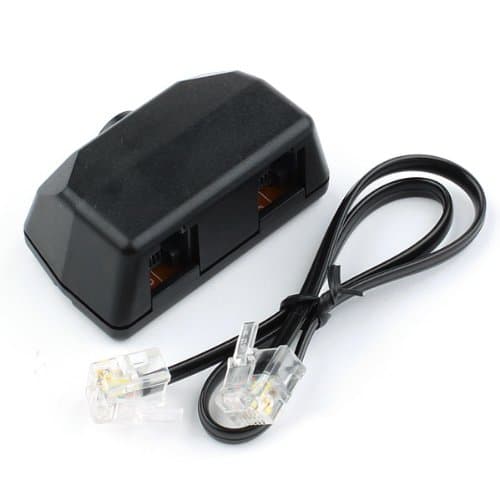 Telephone Recording Adapter for Digital Voice Recorder Phone Line Recorder Adapter RJ11