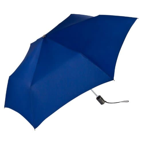 ShedRain Umbrellas Rain Essentials Auto Open And Close Super Slim Compact Umbrella, Midnight, One Size