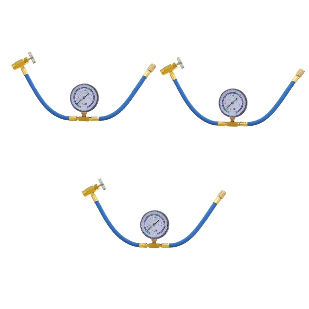 3 Pcs Refrigerant Supplement Hose Air Conditioning Car Ac Refrigerant Charging Morphie Portable Portapotty Car Supplies Auto Accessories R22 The Refrigerant Iron