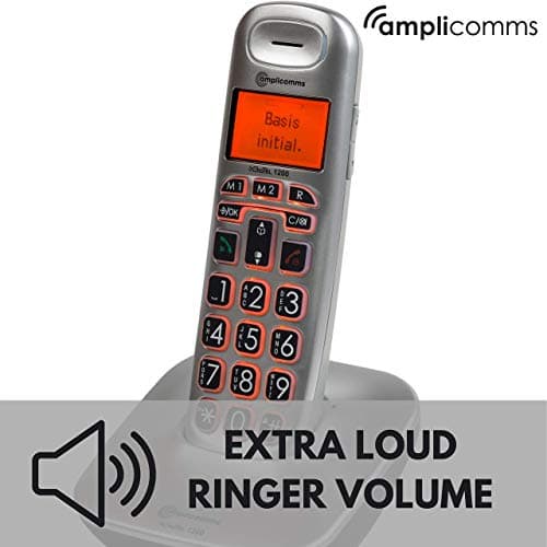 Amplicomms BigTel 1202 - Big Button Phone for Elderly - Loud Phones for Hard of Hearing - Hearing Aid Compatible Phones - Big Number Telephone