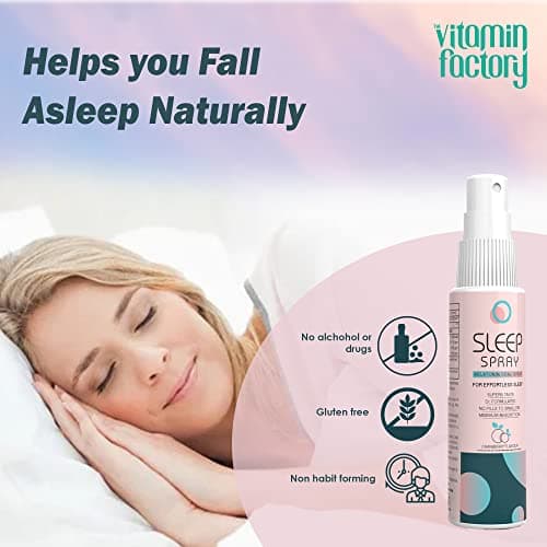 Sleep Spray Melatonin 3mg, Oral Spray for Deep Sleep for Both Men & Women, Non-Addictive Healthy Sleep Aid Spray, Cranberry Flavor 30ml, 240 Sprays 60 Days Supply