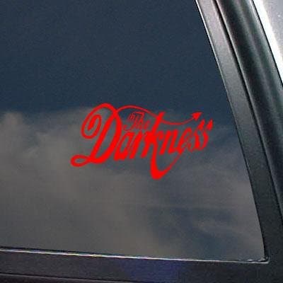 VINYL BIKE WINDOW CAR DECORATION METAL ROCK BAND DECOR RED WALL AUTO ART STICKER DECAL DIE CUT THE DARKNESS CAR NOTEBOOK HELMET