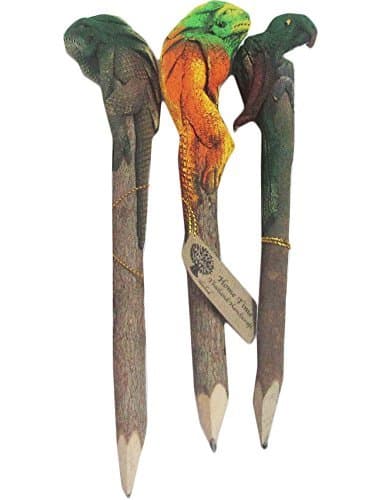 Branch Twig 1 SET = (3 Pcs) FANCY PENCIL TOP HEAD WITH ANIMALS IDEAS SMALL GIFT FOR FRIENDS AND CHILDREN by FANCY Pencil