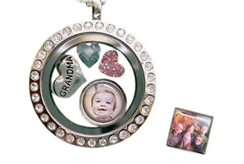 Floating Charm Locket Photo Bracelet with 1 Round/Square Floating Photo Charm / Magnetic Locket / Gift For Her