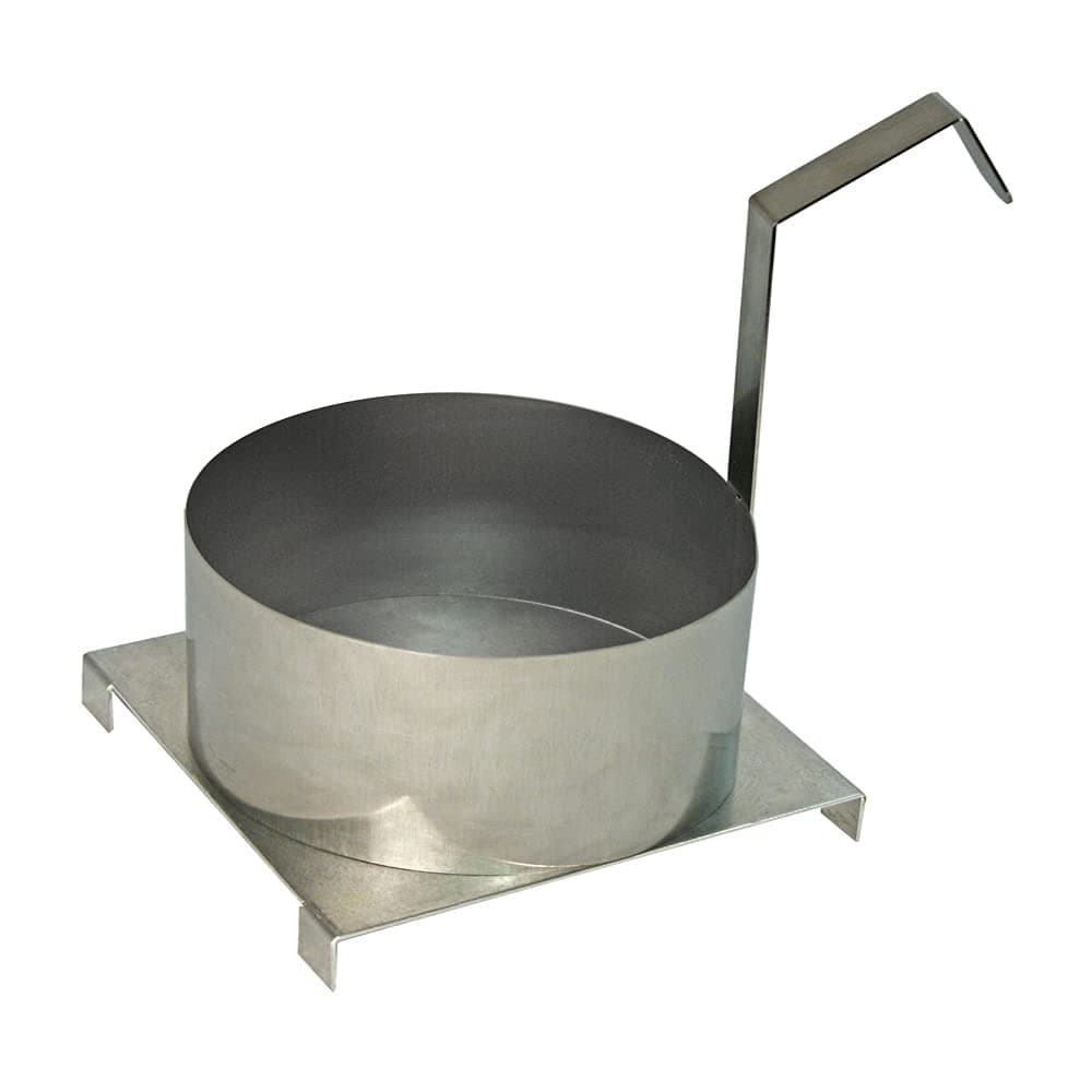 6" Funnel Cake Mold Ring with Base Plate, 6 inches, Stainless Steel,40520