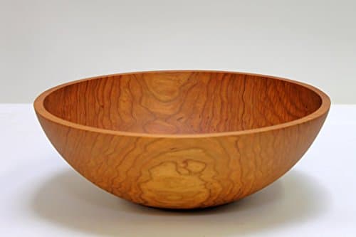 20 Inch Solid Cherry Wood Salad Bowl - Rare Size - Holland Bowl Mill