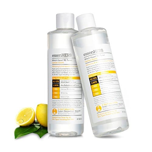 EssenHerb Witch Hazel 90 Toner Lemon Scent 330ml yellow
