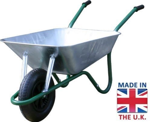 The Bristol Tool Company Easiload Galvanised Metal Wheelbarrow - 85ltr/150kgs