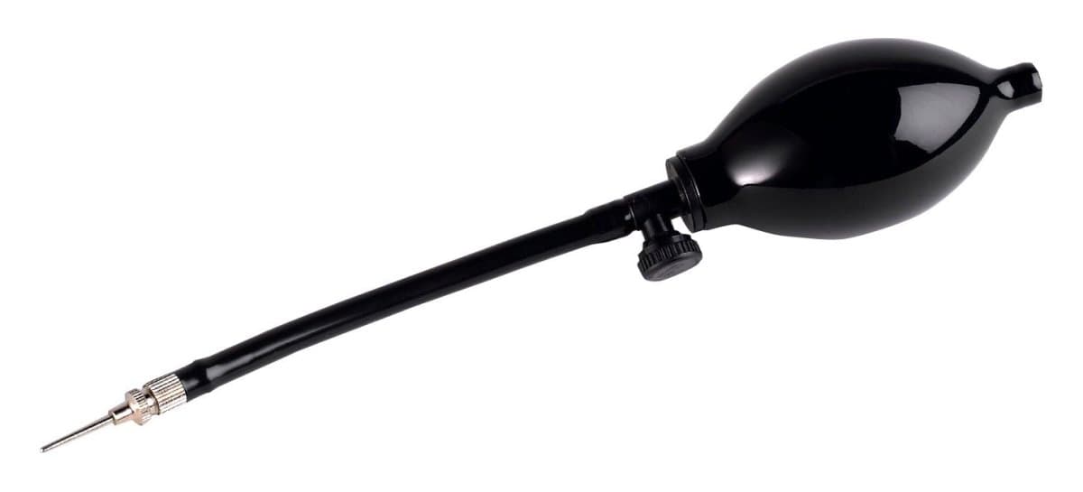 Tandem Sport Pocket Football Helmet Pump - Helmet Pump with Hose & Air Release Valve - Compact Air Pump for Football Helmets - Easy, One Hand Operation - Black