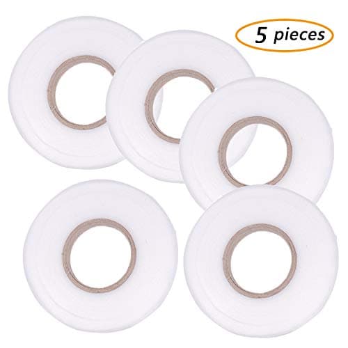 GCOA 5 Pieces Hem Tape Fabric Fusing Tape Iron-on Hemming Tape Roll 10MM 20MM Wide for Clothes, 80 Yard/Roll