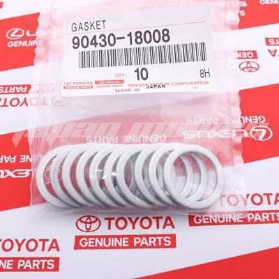 Toyota Drain Plug Gaskets for Transfer Case Set of 10 OEM 90430-18008