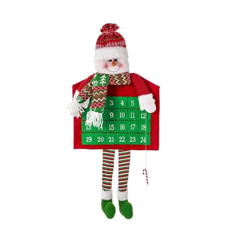 2023 Christmas Countdown Calendar Nonwoven Fabric Party Holiday Hanging Pendant Ornament For Home Mall Decoration Family Christmas Countdown