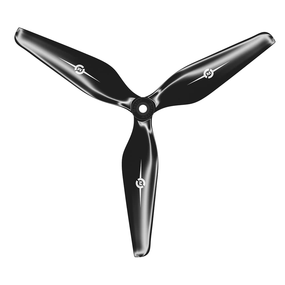 Master Airscrew Performance Multi-Rotor 7x3.7 3-blade Propeller - Black - Normal/Tractor/CCW - Cinelifter, Long Range FPV