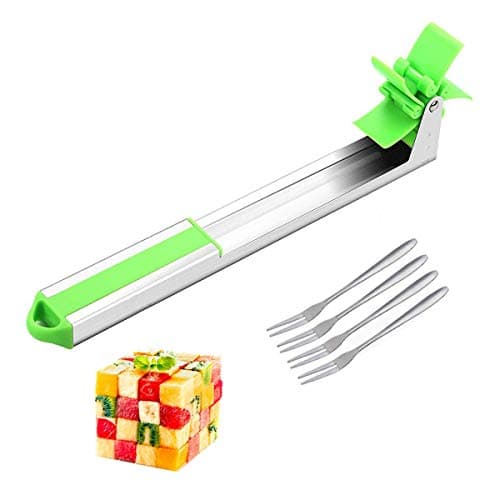 GIPTIME Watermelon Slicer Cutter Stainless Steel- One step cutter new Kitchen Gadgets Windmill Watermelon Cutter