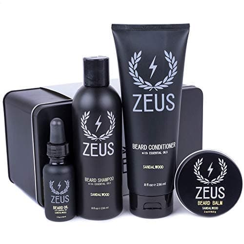 Zeus Everyday Beard Grooming Kit- Men's Daily Set for Quality Beard Maintenance
