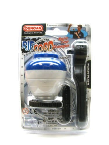 Duncan Ripcord Spin Top Blue and White With Launcher + String Styles May Vary