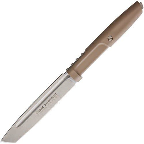0477/DW Desert Tan Mamba Bohler N690 Tanto Fixed Blade Knife