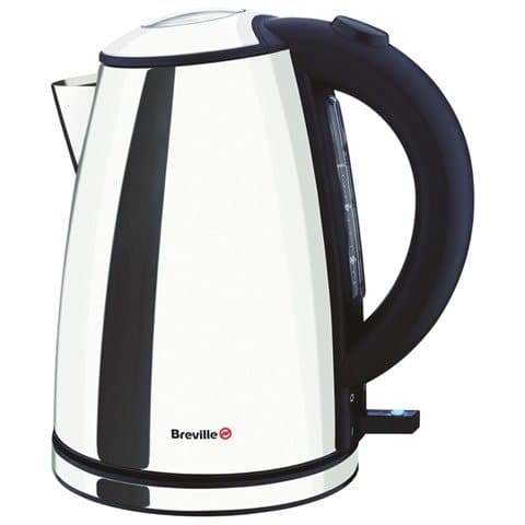 Breville VKJ472 Compact Cordless Jug Kettle Only boil what you need - small capacity allows for more accurate filling resulting in less energy consumption 1.8 Kw 1 Litre capacity Concealed element 360º Rotational base for left and right handed usage - Stainless Steel [Energy Class A+]