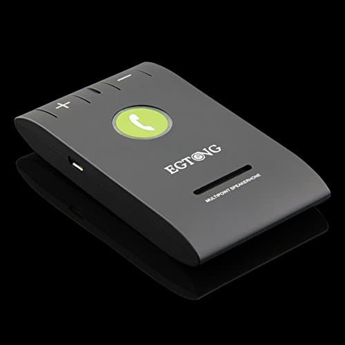 LightingFox EGTONG 6E Bluetooth Car Kit Speakerphone Handsfree Multifuctional Wireless Music Multipoint Auto Speaker Phone Hands Free (Black)