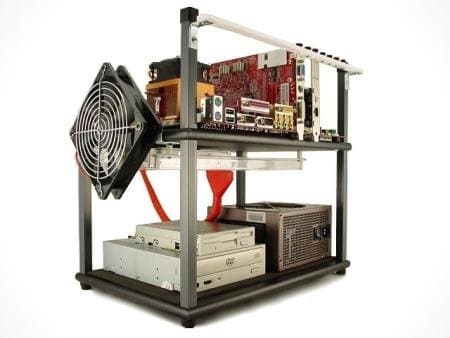 Top Deck Tech Station Open Air Computer Case With USB Mouse