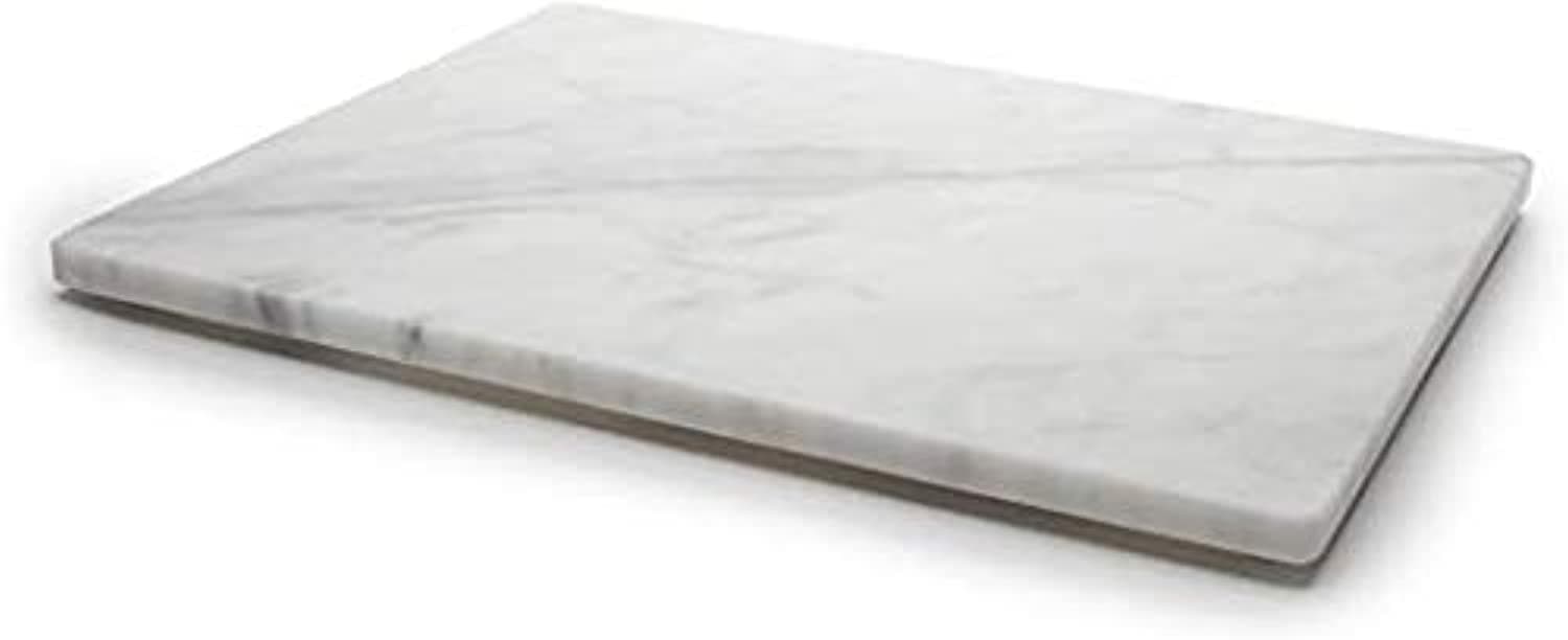 LAMAC CRAFTS Marble Pastry Board (White Pastry Board 30 X 40 cm)
