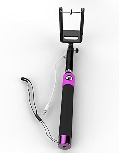 Ideal Gadget Selfie Stick with in-built shutter for iPhone 5 and 6 also ideal for Android Phone and Go Pro Cameras